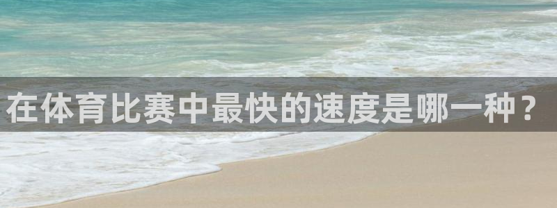在体育比赛中最快的速度是哪一种？